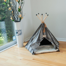 Load image into Gallery viewer, Armarkat Cat Bed Model C56HBS/SH, Teepee Style with Striped Pattern