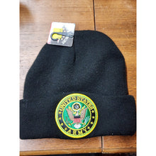 Load image into Gallery viewer, United States Army Seal Black Beanie Hat, Warm Brand New / Licensed WARRIORS