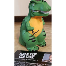 Load image into Gallery viewer, AARON LAPLANTE Autograph (SPEAR, "Primal" voice actor) Signed Tyrannosaurus Rex with Certificate Of