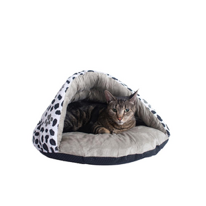 Armarkat Cat Bed Model C19HZY/HL              Sage Green Paw Print Pattern