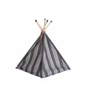 Armarkat Cat Bed Model C56HBS/SH, Teepee Style with Striped Pattern