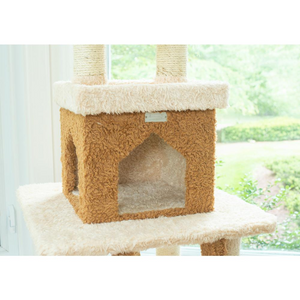Armarkat Multi-Level Real Wood Cat Tower X8303 Cat Tree In Beige