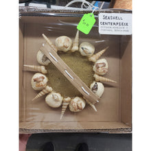 Load image into Gallery viewer, Handmade 8" Indoor/Outdoor Seashell &amp; Beach Sand Centerpiece/Wall Hanging.