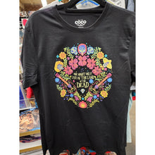 Load image into Gallery viewer, Disney Pixar COCO Movie T-Shirt, Medium, Live in the Land of the Dead Graphic