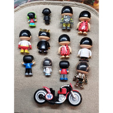 Load image into Gallery viewer, Ryans World Action Figures Lot 13, 12 Various Figures Dolls And 1 Cycle. Loose