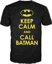 Load image into Gallery viewer, Batman Keep Calm And Call Batman T-shirt Tee Shirt