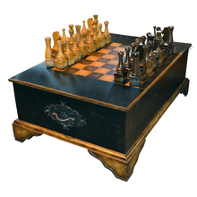 Load image into Gallery viewer, Ebony Chess Set Coffee Table