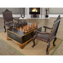 Load image into Gallery viewer, Ebony Chess Set Coffee Table