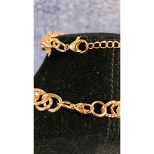 Load image into Gallery viewer, 14k Rose Gold Ion Plated Stainless Steel Curb Link Chain Set. Adjustable up to 20" Necklace &amp; 7.5" B