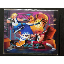 Load image into Gallery viewer, DOUBLE DRAGON 8" x 10" Art Print by Collin Schlicht signed of/2200 Bam Box Gamer