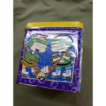 Load image into Gallery viewer, Vintage Rugrats Taffy Container Tin Chuckie Tommy Dil Pickle, New, Sealed 1999