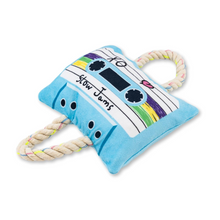 Load image into Gallery viewer, Cassette Tape Crinkle and Squeaky Plush Dog Toy