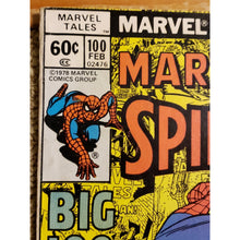 Load image into Gallery viewer, 🕷️ MARVEL TALES #100 SPIDER-MAN, 1979 MARVEL Comics, G/VG Book