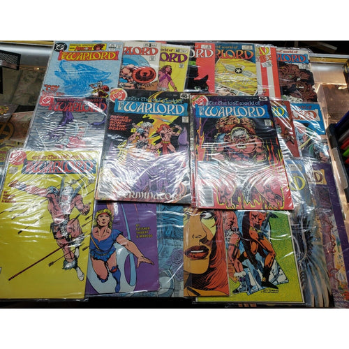 Lot of 23 Lost World of WARLORD incl 2 Annuals. 1984-5 DC Comic Books, F/G