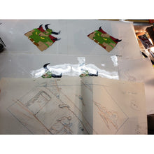 Load image into Gallery viewer, Lot of Over 25 Pieces CONAN THE ADVENTURER Cartoon Animation Pencil &amp; Paint Cels