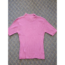 Load image into Gallery viewer, Pink Ribbed Turtleneck Womens Small Sweater Top By Worthington Essentials