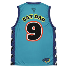 Load image into Gallery viewer, "PussyWhipped" CAT DAD. #9 Recycled Unisex 'Away Game' Basketball Jersey