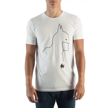 Load image into Gallery viewer, Batman Silhouette White T-Shirt