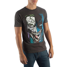 Load image into Gallery viewer, Batman/Joker Half Face T-Shirt