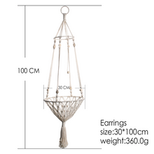 Load image into Gallery viewer, Hanging Cat macrame - Indoor Cat Bed, Cat Swing, Cat Nest