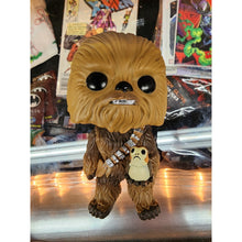 Load image into Gallery viewer, Funko POP! Star Wars The Last Jedi Chewbacca with Porgs #195 NO BOX