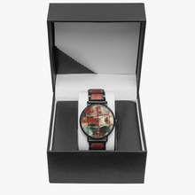 Load image into Gallery viewer, Wooden Strap Quartz Watch - Square Dance