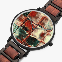 Load image into Gallery viewer, Wooden Strap Quartz Watch - Square Dance