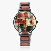 Load image into Gallery viewer, Wooden Strap Quartz Watch - Square Dance