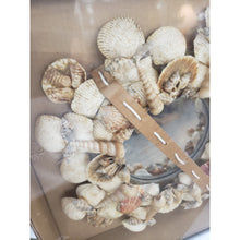 Load image into Gallery viewer, Handmade 12" Indoor/Outdoor Seashell &amp; Beach Sand Centerpiece/Wall Hanging.