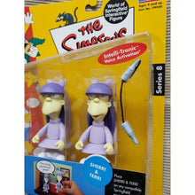 Load image into Gallery viewer, The Simpsons "Sherri &amp; Terri" WORLD OF SPRINGFIELD - Series 8 Interactive Figure