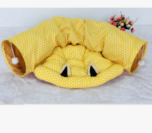Load image into Gallery viewer, Feline Cozy Nook: Tunnel &amp; Bed Combo
