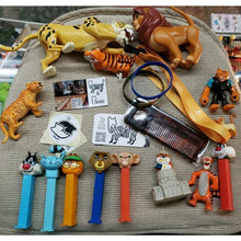 Load image into Gallery viewer, Cat Lover Lot -2 Wristbands, Lanyard, Used Cat Figures /toys / Pez And More