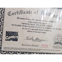 Load image into Gallery viewer, SPIDER-MAN CHAPTER ONE #2 Jae Lee, DF Variant, Marvel Comic, 1998 COA #8096