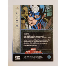 Load image into Gallery viewer, SKY BOX / UPPER DECK MARVEL MASTERPIECES 2007 BASE CARD, # 14 BULLSEYE