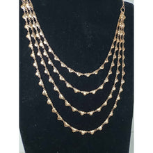 Load image into Gallery viewer, Rose Gold Ion Plated Stainless Steel, Heart Drape Necklace, Adjustable to 16" w Lobster Claw Clasp