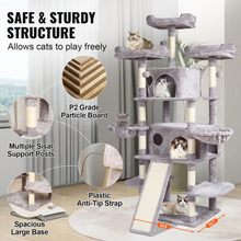 Load image into Gallery viewer, VEVOR Cat Tree 68.5&quot; Cat Tower for Indoor Cats with Cat Condos Scratching Post