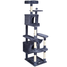 Load image into Gallery viewer, VEVOR Cat Tree 72&quot; Cat Tower with 2 Cat Condos Sisal Scratching Post Dark Grey
