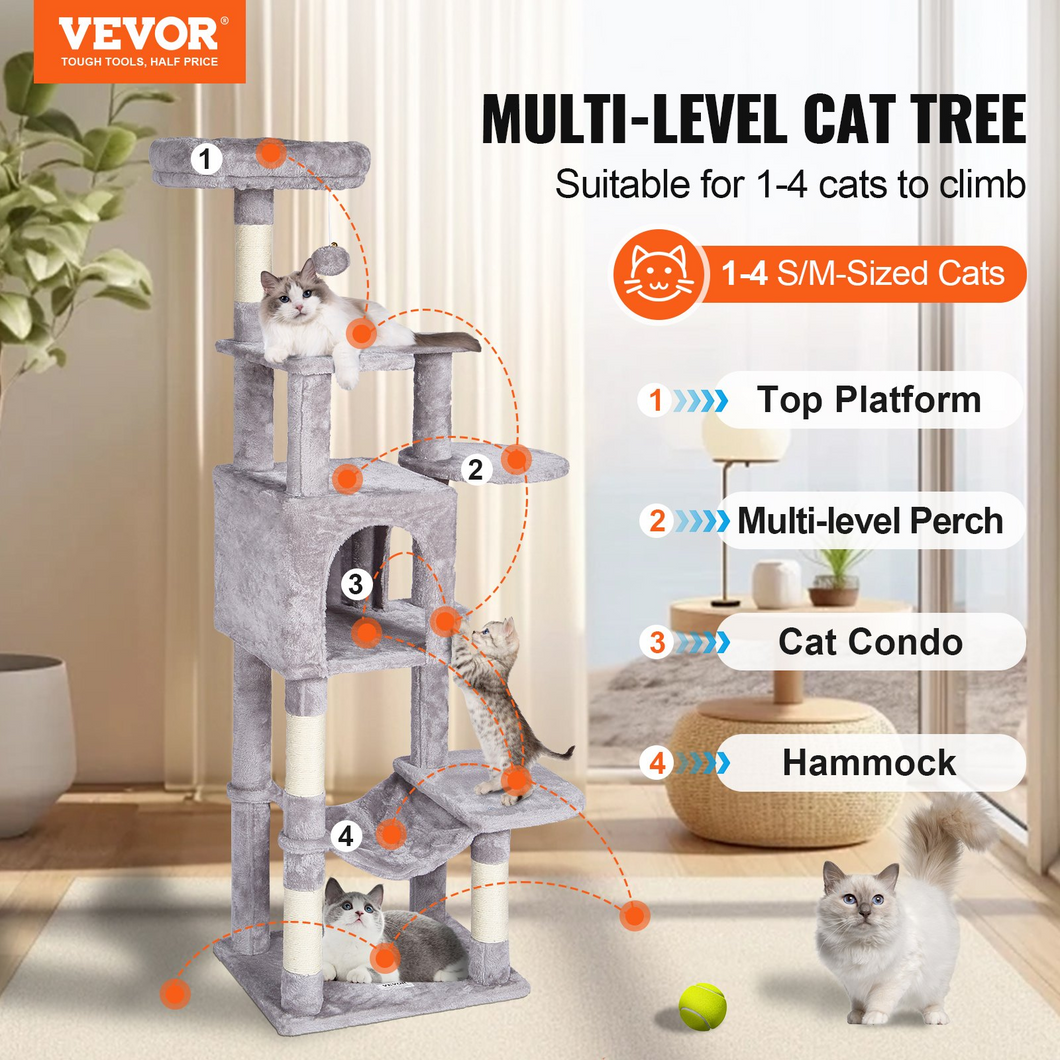 VEVOR Cat Tree 60.6