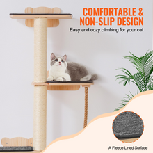 Load image into Gallery viewer, VEVOR Wall Mounted Cat Shelves Tree with Platform Tree-Shaped Cat Furniture