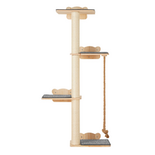 Load image into Gallery viewer, VEVOR Wall Mounted Cat Shelves Tree with Platform Tree-Shaped Cat Furniture