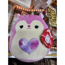 Load image into Gallery viewer, ALLINA The Squirrel Squishmallows 8" Heart Belly Plush NWT, Original