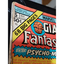 Load image into Gallery viewer, GIANT SIZE FANTASTIC FOUR #5 DBL ISSUE Divide And Conquer 1975 PSYCHO-MAN MARVEL