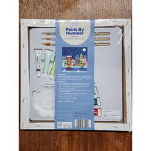 Load image into Gallery viewer, Smile! Paint By Number Craft Kit Canvas Christmas Holiday Winter Scene Art