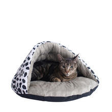 Load image into Gallery viewer, Armarkat Cat Bed Model C19HZY/HL              Sage Green Paw Print Pattern