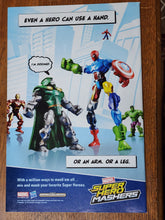 Load image into Gallery viewer, Wolverine and the X-Men #41 Back Cover Marvel Super Hero Mashers Ad