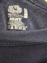 Load image into Gallery viewer, Fruit of the Loom Heavy XL neck label and care instructions