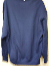 Load image into Gallery viewer, Back of navy crewneck sweatshirt