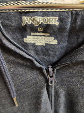 Load image into Gallery viewer, JanSport collar stamp showing size Medium and RN# 52755 slate blue