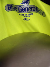 Load image into Gallery viewer, Blue Generation collar stamp showing Ladies XL