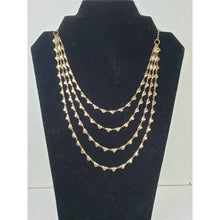 Load image into Gallery viewer, Rose Gold Ion Plated Stainless Steel, Heart Drape Necklace, Adjustable to 16" w Lobster Claw Clasp